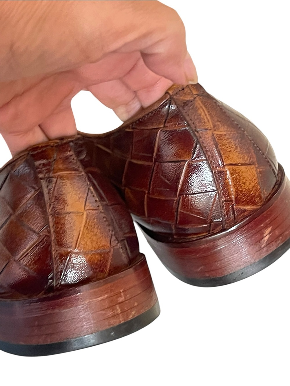 Santoni Leather Oxford Shoes size 44(USA 11) - Picture 8 of 14